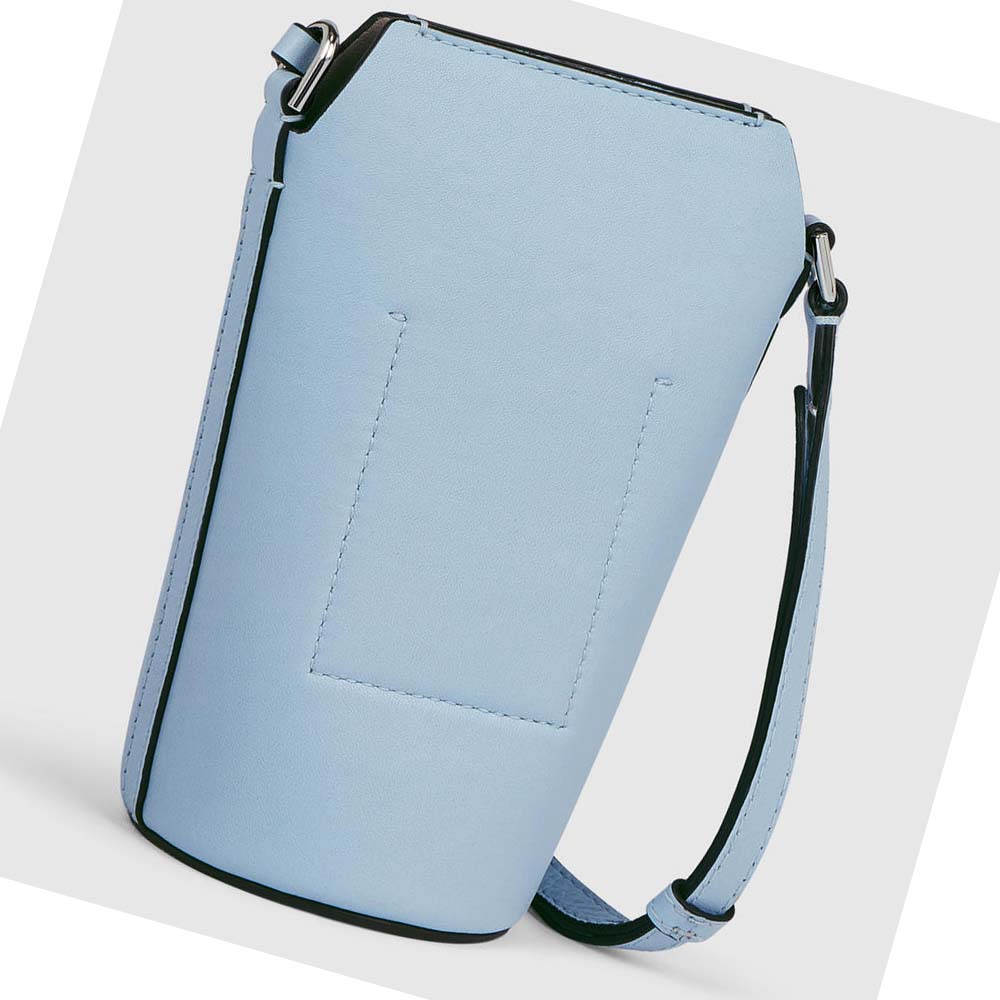 Men's Ecco Textureblocks Pot Bags Blue | USA 709YXF